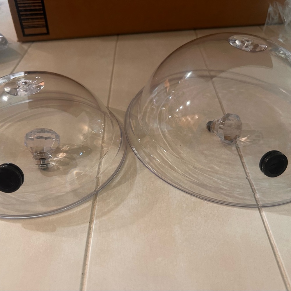 Clear Acrylic Food Covers with Knobs